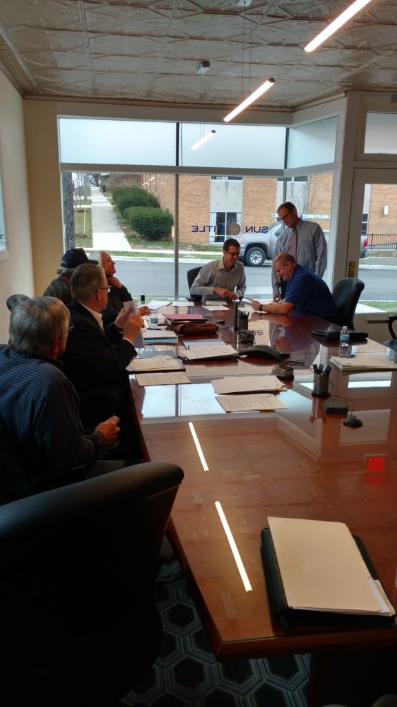 At the closing table. Thank you to Matt Uhl & Mike Moraw of Hunting Bank, to Attorneys Steve Elkins and ....., and to Sun Title.