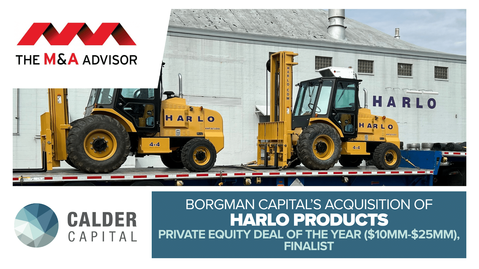 Calder Capital Named Finalist for Private Equity Deal of the Year at the 24th Annual M&A Advisor Awards