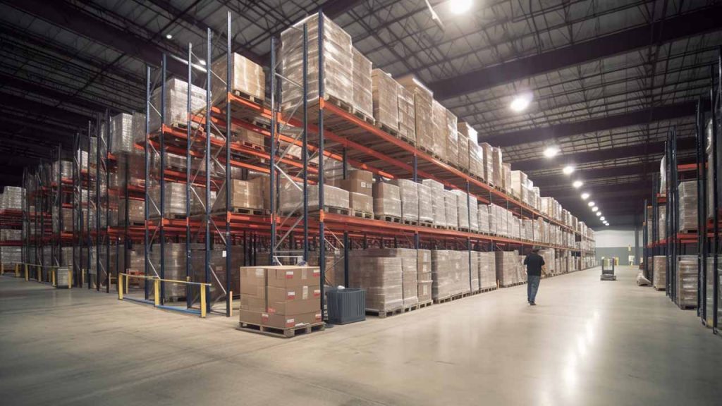 racking-in-a-distribution-center