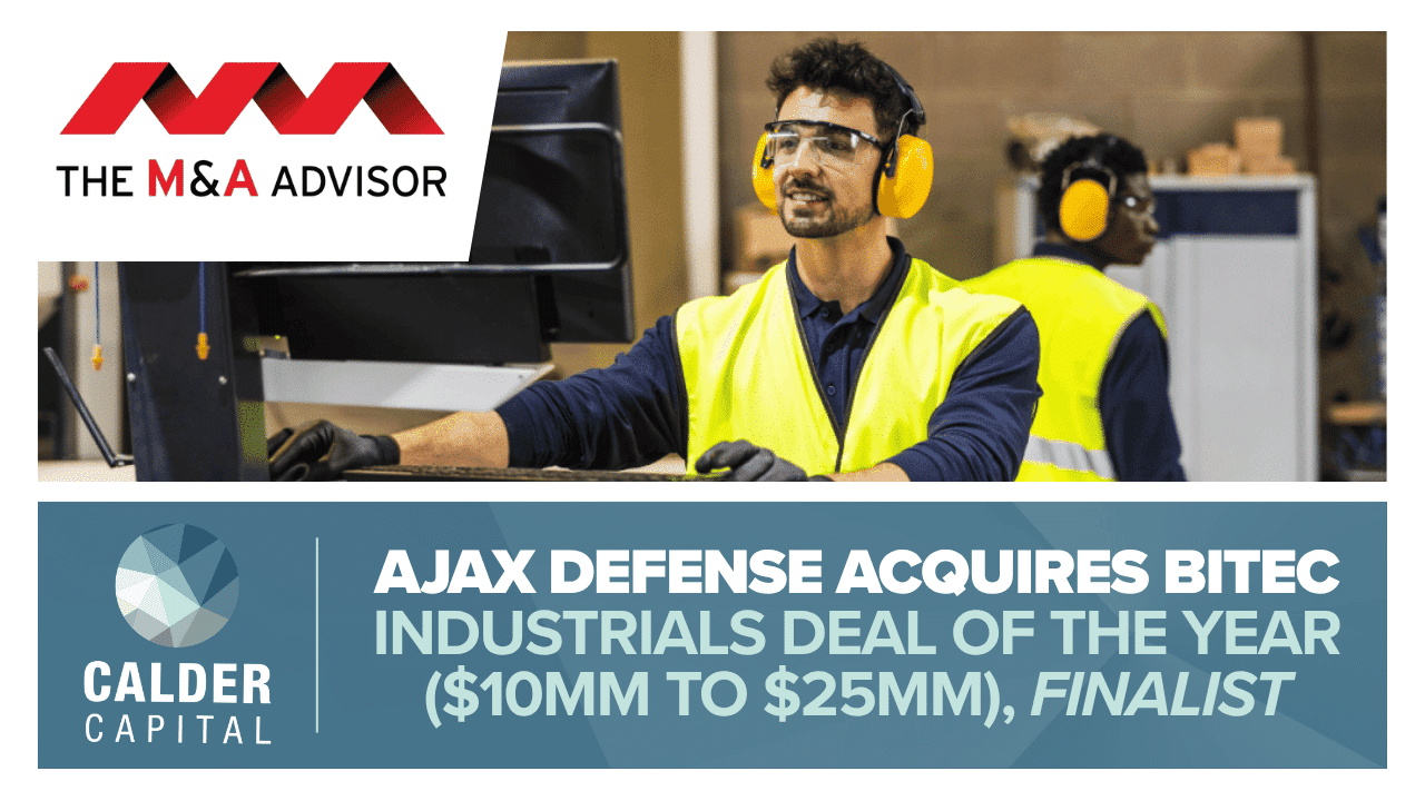 Calder Capital’s BiTec Transaction Named a 2026 Industrials Deal of the Year Finalist by The M&A Advisor